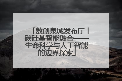 数创泉城发布厅丨碳硅基智能融合——生命科学与人工智能的边界探索